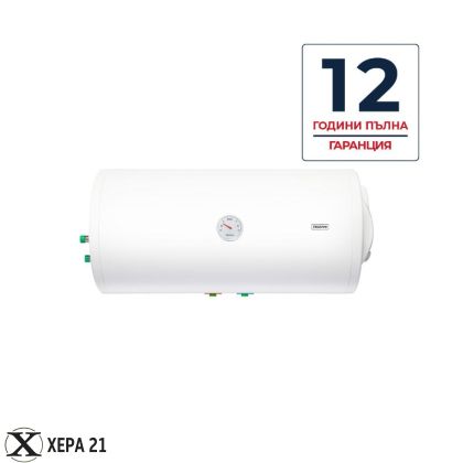 Електрически комбиниран бойлер TEDAN Combi  INOX 80, хоризонтален, серпентина, ел. изводи отдясно, тръби отдолу
