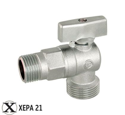 Сферичен кран ъглов без розетка 1/2''х 1/2"- FORNARA