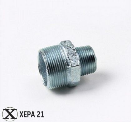 Нипел редуктивен поцинкован 1 1/2" х 1 1/4"