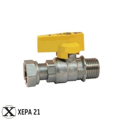 Сферичен кран за газ с холендрова гайка - F/M BIANCHI 3/4"