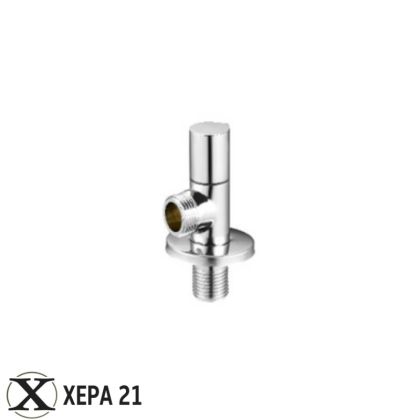 Ъглов кран с керамичен механизъм Goccia 1/2" х 1/2"