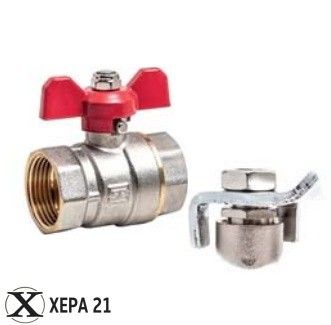 Сферичен кран ЖЖ Т-ръкохватка 1 1/4" - WELL 