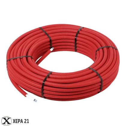 Многослойна тръба PЕx/Al/PЕx с гофре - APE (ЧЕРВЕНА) ф 20 