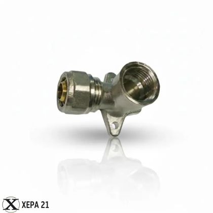 Коляно двустранно за стена 16 х 1/2" Ж - разглобяемо 