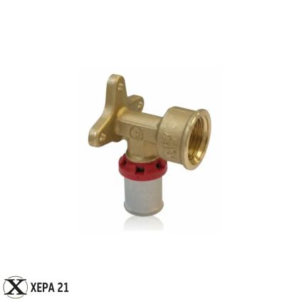 Прес-фитинг ъглов за стена Ø16 х 1/2" Ж - Fornara серия ForPress 