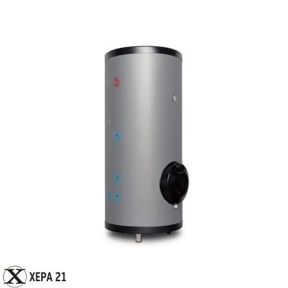 Комбиниран подово стоящ бойлер TEDAN Combi Pro Мах INOX 200 литра, две паралелни серпентини, неръждаем, 6 kW 