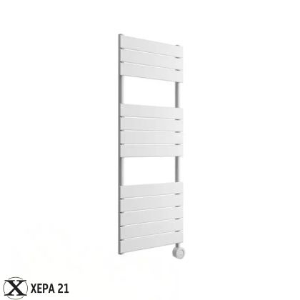 Електрическа лира за баня Crystal E-PEARL 500 W, бяла, 1213 X 500 mm 