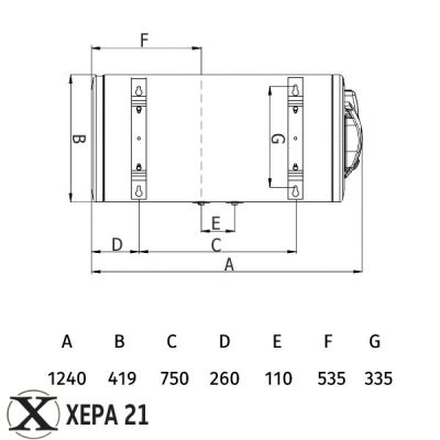 Електрически бойлер Standard BT ХД 120л inox 2kW