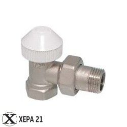 Вентил радиаторен ъглов за терморегулатор 1/2" x 1/2"- FORNARA