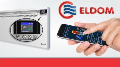 Конвектор Eldom 1000W с Wi-Fi управление  - Eldom