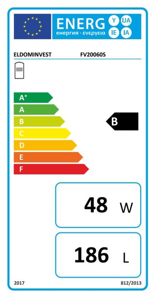 Бойлер 200 л. 3kW, стоящ, серпентинa, емайлиран - Елдом Серия GREEN LINE