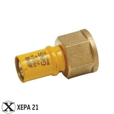 Прес връзка за газ права 16 x 1/2"Ж APE