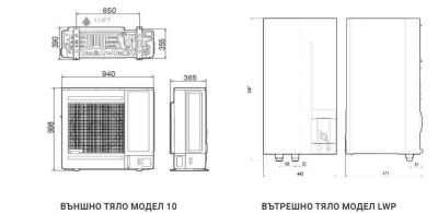 Инверторна термопомпа въздух-вода Austria Email LWP A.I. 5 R32, сплит