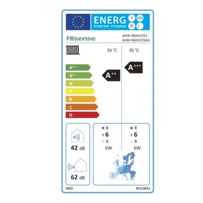 Термопомпа въздух-вода Hisense Hi-Therma split 8 kW, сплит, монофазна