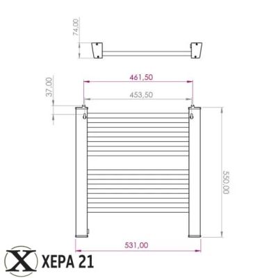 Eлектрическа лира за баня Seline 250W