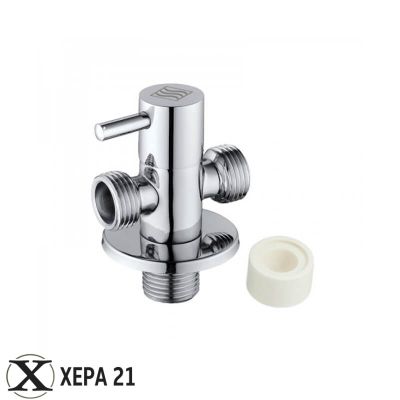 Трипътен кран с керамичен затварящ механизъм 1/2" х 3/4" х 3/4"