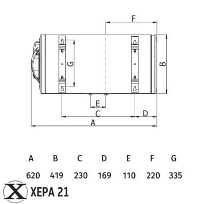 Електрически бойлер Standard BT 50л ХЛ inox 2kW