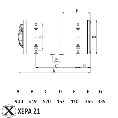 Електрически бойлер Standard BT 80л ХЛ inox 2kW