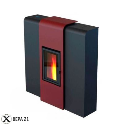 Пелетна Камина XILA IDRO 18 – CALUX PREMIUM червена