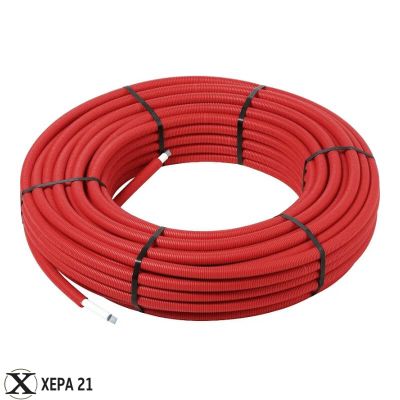 Многослойна тръба PЕx/Al/PЕx с гофре - APE (ЧЕРВЕНА) ф 20 