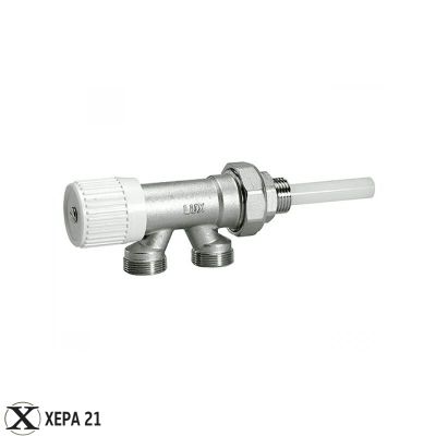 Вентил радиаторен за еднотръбна система за терморегулатор 1/2" М х 24*19 - МТ282 