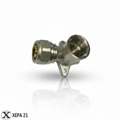 Коляно двустранно за стена 16 х 1/2" Ж - разглобяемо 