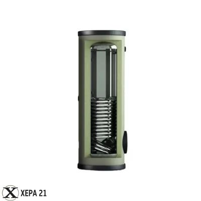 Комбиниран подово стоящ бойлер TEDAN Combi Style INOX 160 литра,една серпентина, неръждаем, 6 kW 