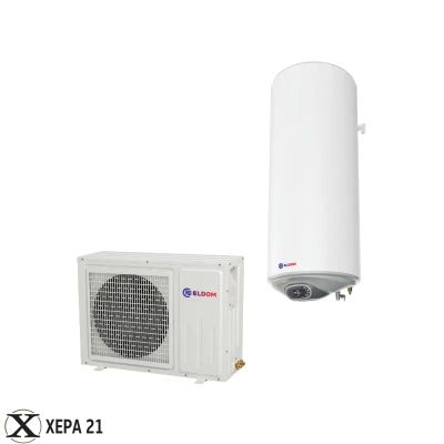 Термопомпен бойлер ЕЛДОМ 120л - HPWH120IS Неръждаем водосъдържател 