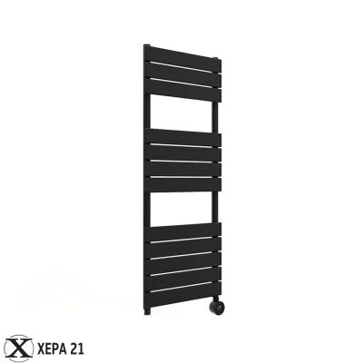 Електрическа лира за баня Crystal E-PEARL 500 W, черен мат, 1213 X 500 mm 