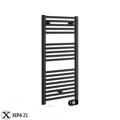 Електрическа лира за баня Crystal E-JADE MATT BLACK 500 W, 920×480 mm 