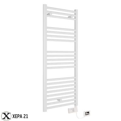 Електрическа лира за баня Crystal E-AGATE WHITE 500 W, бяла, 1200 X 500 mm 